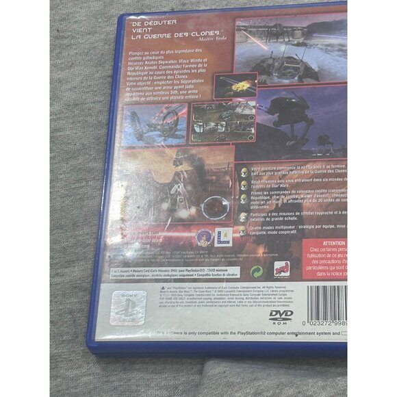 Star Wars The Clone Wars PlayStation 2 PS2 Video Game - Picture 5 of 6